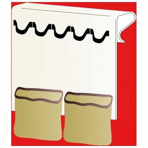 Plastic Techniques  To-4 Tool Organizers With 5 Loops & 2 Leather Tool Pouches