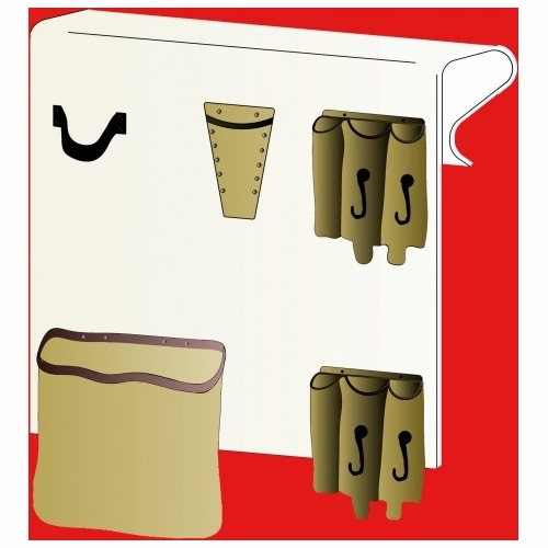 PLASTIC TECHNIQUES  TO-6 Tool Organizers with Leather Pouch & 2 Tool Holders