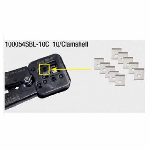 PLATINUM TOOLS 100054SBL-10C Replacement Blades for 100054C, RJ45 Cavity, 10/Clamshell