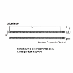 PLP 710012417 GROUNDING WIRE ASSEMBLY *ORDER MINIMUM*20
