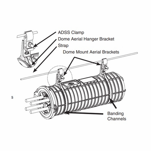Plp 8003833 Coyote Aerial Mntg Bracket  Adss 6.5 Dome *Order Minimum* 8