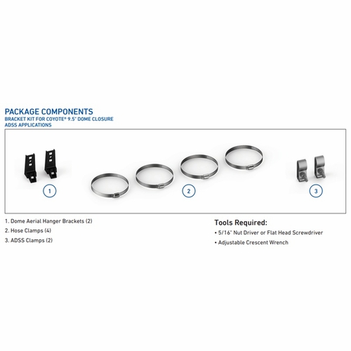 Plp 8003869 Aerial Mounting Bracket  Kit 9.5  Dome Adss