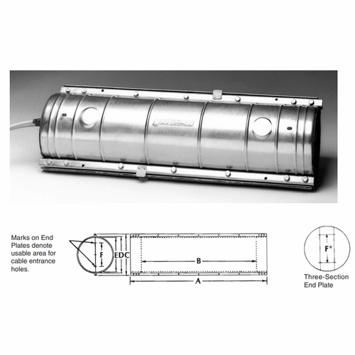 Plp 8006043 6.5X38 Splice Case Shell Kit Without End Plates