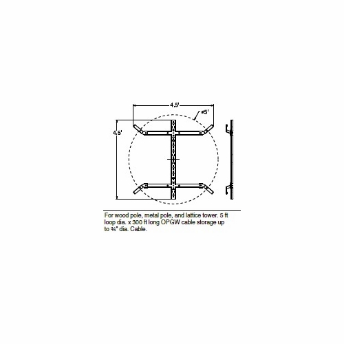 Plp 80061195 Fiberlign Cable Storage Ii For Opgw