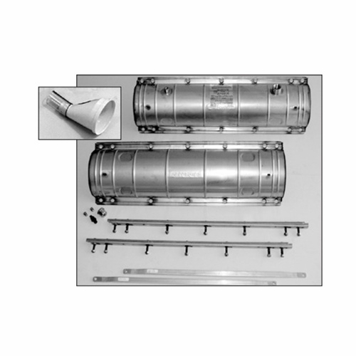 PLP 8006244 6.5X28 ARMADILLO Stainless Steel Shell Kit with Fill Flange