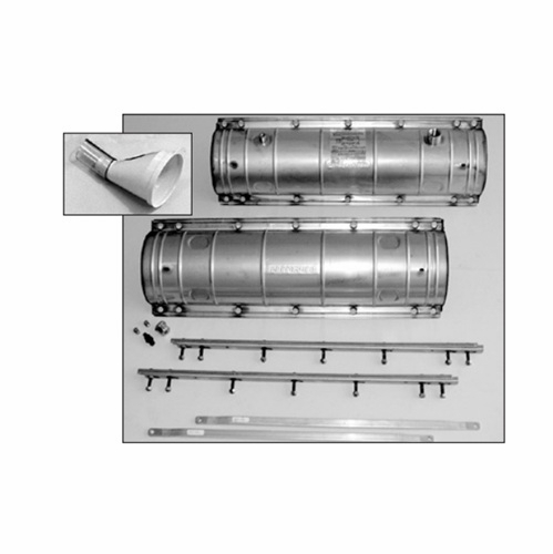 PLP 8006250 9.5X45 ARMADILLO Stainless Steel Shell Kit with Fill Flange