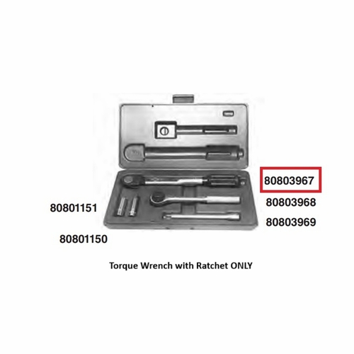 PLP 80803967 TORQUE WRENCH WITH RATCHET 40-200 IN/LB REPAIRED