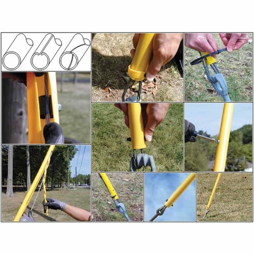 PLP RPG-5618 PVC GUY-GUARD 8 foot  YLW REFLECT PT/SLS *ORDER MINIMUM* 25