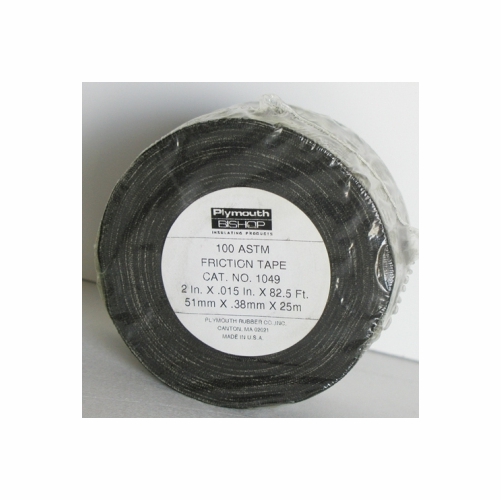 Plymouth 1049 Black 2 Inch X 82.5 Foot  Friction Tape  Minimum Order 40