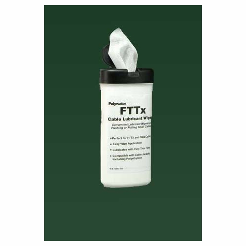 Polywater Fttx-D20 20-Ct Wipe Canister Polywater Lubricant Fttx 02786806040 Case Of 12
