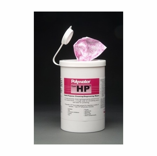 POLYWATER HP-D72 72-Count SpliceMaster Type HP Wipe Canister 02786800794 Case OF 6