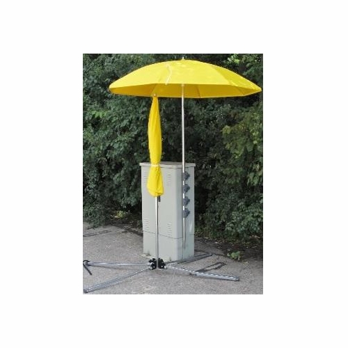 Pop N Work (Fof) 6684-W Umbrella Round 66 Inch  Diameter With 84 Inch  Two - Part  Hardwood Center P