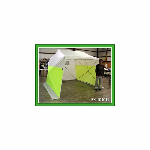 Pop N Work (Fof) Fx-101012 10 Foot X 10 Foot Ground Fx Tent With A Full Width Two-Zippered Roll