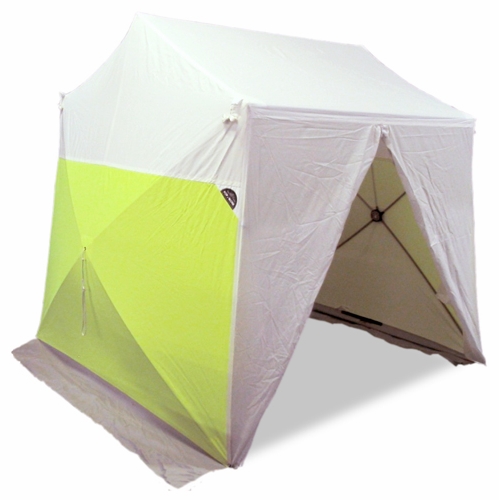POP N WORK (FOF) FX-121011 12 foot X10 foot FX TENT with a SINGLE ZIPPER foot A foot SHAPE DOOR