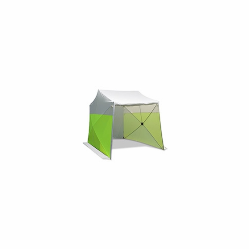 POP N WORK (FOF) GS-8612 8 foot X6 foot GROUND TENT WITH FULL-WIDTH, TWO ZIPPER ROLLUP DOOR
