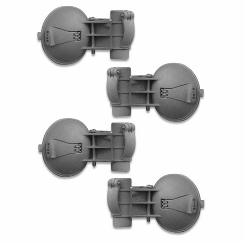 POP N WORK (FOF) UCC4 - KOOL KLAMP SYSTEM - Four Umbrella Suction Clamps & 1 Pointed Metal Pole