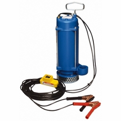 PORTA-PUMP SPA 11/2-E 12V SUBMERSIBLE PUMP MANHOLE 1.5IN 40GPM 30AMP BLUE