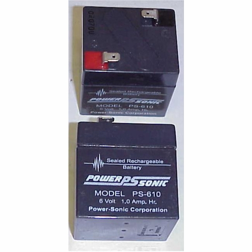 POWER SONIC PS-610 6V 1.0AH RECHARGEABLE 745 BATTERY