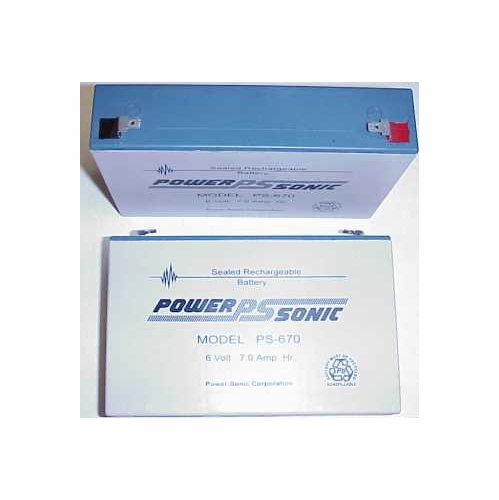 POWER SONIC PS-670 6V 7AH RECHARGEABLE METROTECH 850
