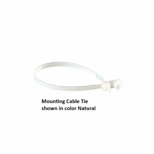 Premier  Pt-50Mr-C-0W  8.5 Inch  Black Cable Tie With Mounting Hole For  Number 10 Screw Pk100
