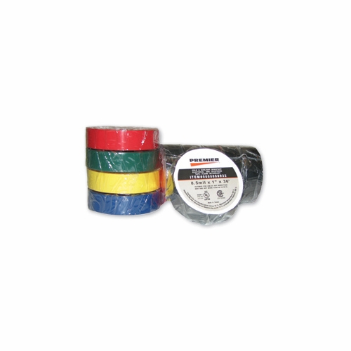 PREMIER PT-88 TAPE 1 inch x 36 foot BLACK VINYL ELECTRICAL TAPE PER ROLL
