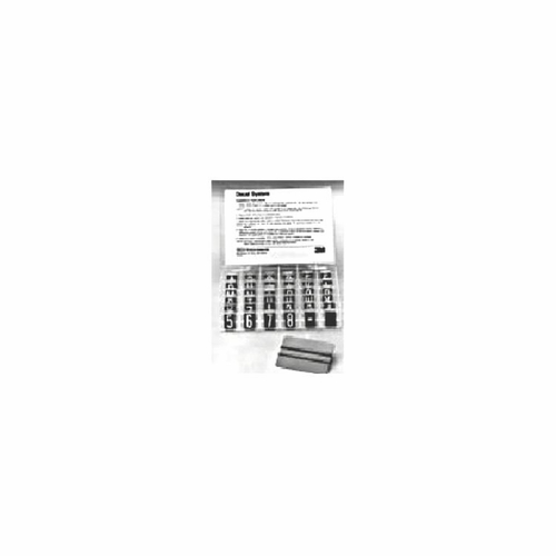 PREMIER PT-RD-36KIT-O BLACK ON ORANGE REFLECTIVE NUMBER LETTER KIT 1 INCH X 1.5 INCHES