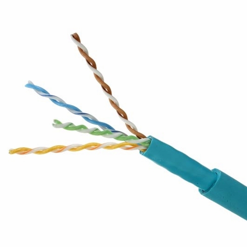 QUABBIN 5795 4PR 26T PE PVC TPE TEAL CMXOUTDOOR CM C (UL) HFLEX IE CAT 6A CABLE SOLD PER 1000 FT