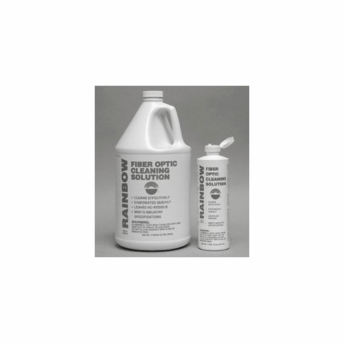 RAINBOW 4010 FIBER OPTIC CLEANING SOLUTION ALCOHOL ISOPROPYL 99% 12-16oz PLASTC BOTTLE