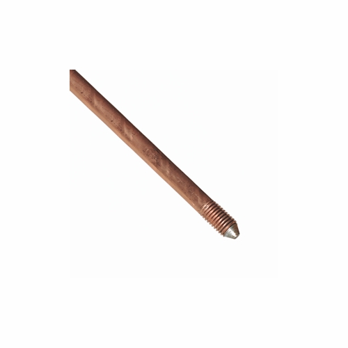 Rod Ground Copper Sectional Threaded 5/8 In X 5 Ft