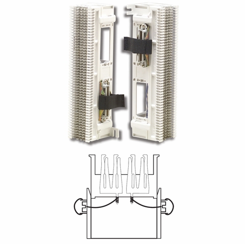 SIEMON S66M BLOCK M2-5W WITH CHAMP CONNECTOR