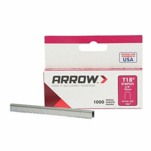 T-18 3/8 inch Galvanized Staples Box of 1000