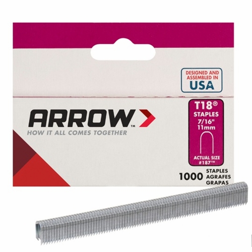 T-18 7/16 Galvanized Staples Box of 1000