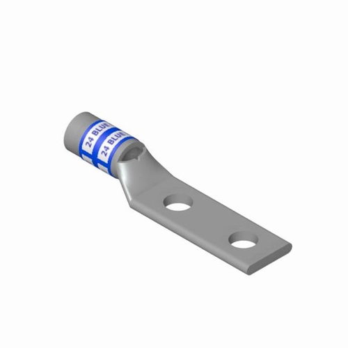 T&B 54205 2-HOLE LUG Number 6 AWG WIRE 1/4 inch BOLT BLUE