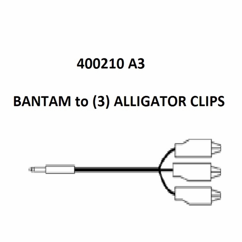 Tag 400210A3 Bantam To (3) Alligator Clips, 6 Foot