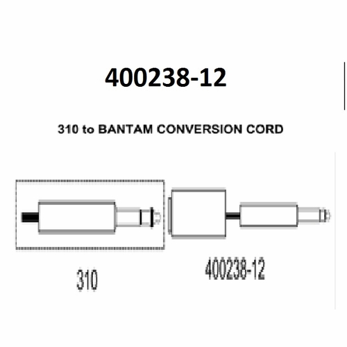 Tag 400238-12 310 To Bantam Conversion Cord, 12 Inch