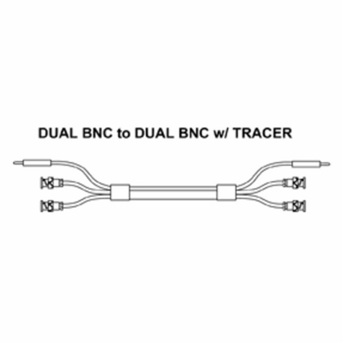 Tag 400440Bb-01 Dual Bnc To Dual Bnc Patch Cord W/ Tracer, 01 Foot New