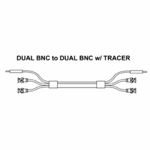 Tag 400440Bb-03 Dual Bnc To Dual Bnc Patch Cord W/ Tracer, 03 Foot New