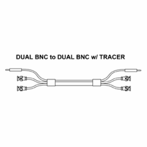 Tag 400440Bb-05 Dual Bnc To Dual Bnc Patch Cord W/ Tracer, 05 Foot New