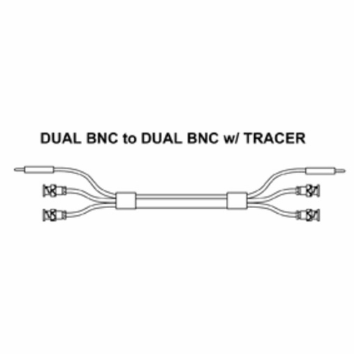 Tag 400440Bb-07 Dual Bnc To Dual Bnc Patch Cord W/ Tracer, 07 Foot New