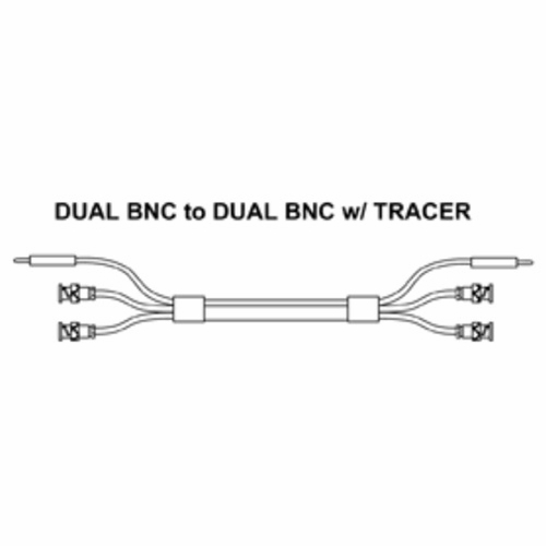 Tag 400440Bb-09 Dual Bnc To Dual Bnc Patch Cord W/ Tracer, 09 Foot New