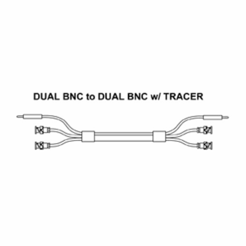 Tag 400440Bb-20 Dual Bnc To Dual Bnc Patch Cord W/ Tracer, 20 Foot New