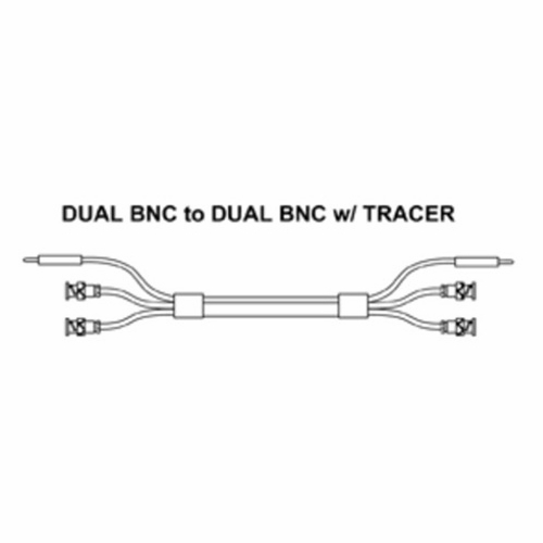 Tag 400440Bb-25 Dual Bnc To Dual Bnc Patch Cord W/ Tracer, 25 Foot New