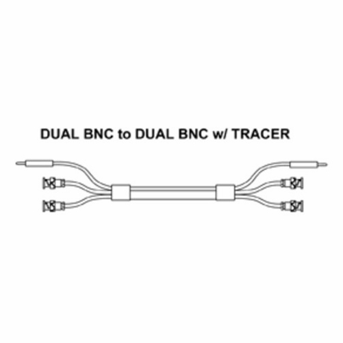 Tag 400440Bb-35 Dual Bnc To Dual Bnc Patch Cord W/ Tracer, 35 Foot New