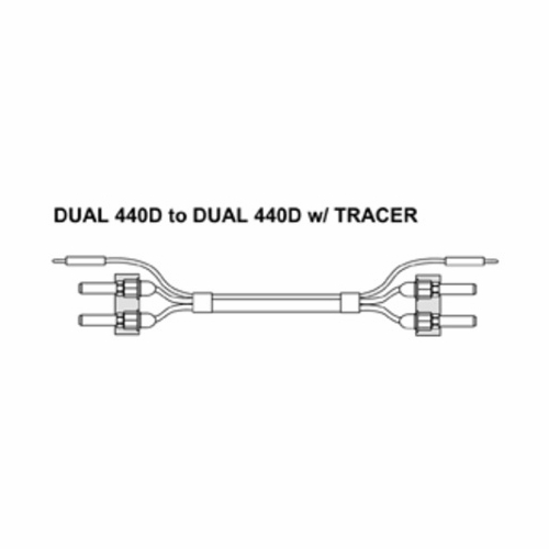 Tag 400440Dd-03 Cord Test Dual 440D To Dual 440D W/ Tracer, 03 Foot New