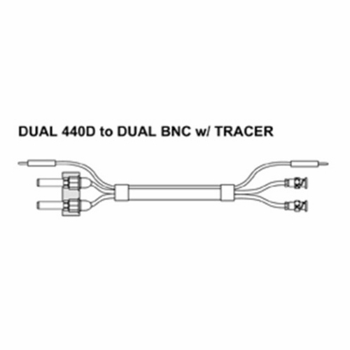 Tag 400440Dr-20 Dual 440D To Dual Bnc W/ Tracer, 20 Foot New
