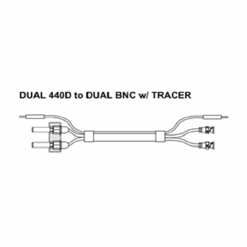 Tag 400440Dr-30 Dual 440D To Dual Bnc W/ Tracer, 30 Foot New