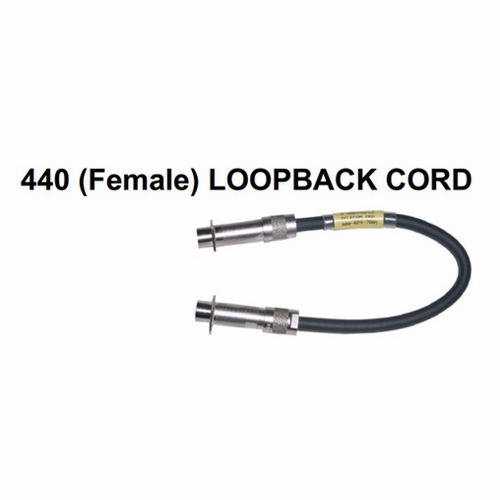 Tag 400440Flp-01 440 Female/440 Female Loopback Cord 8 Inch New