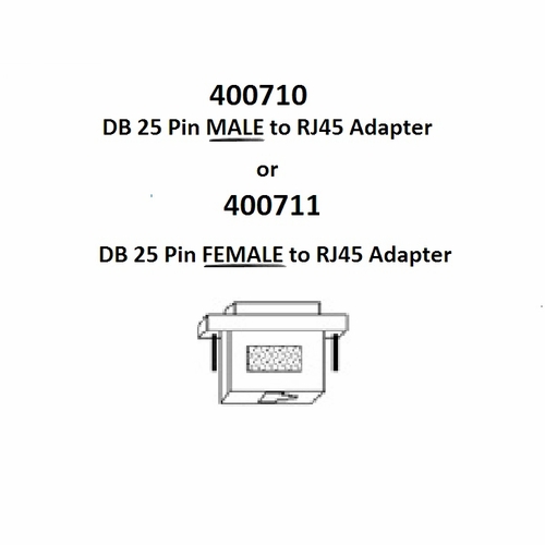 Tag 400710 Db 25 Pin Male To Rj45 Adapter