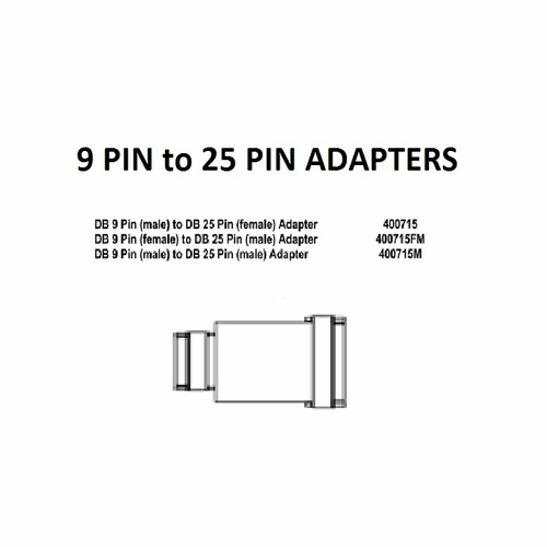 Tag 400715 9 Pin Male To 25 Pin Female Adapter