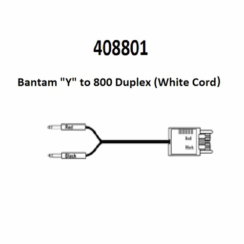 Tag 408801 Bantam  Inch Y Inch  To 800 Duplex (White Cord), 6 Foot
